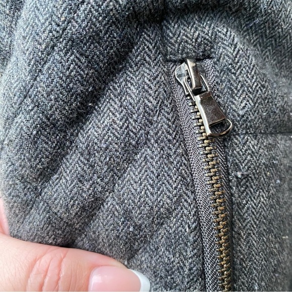 Lemon Tart Herringbone Quilted Vest I Size: S - Picture 5 of 8